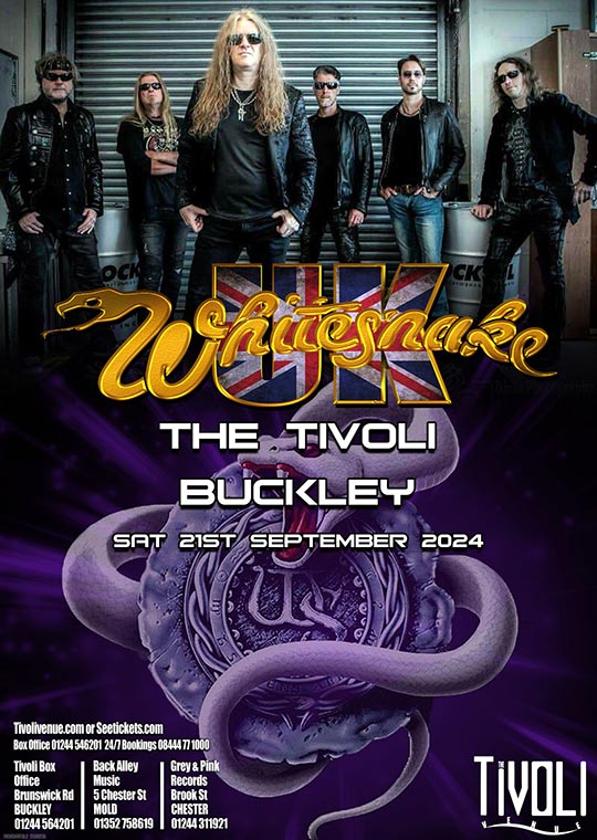 Whitesnake UK Saturday 21st September 2024 The Tivoli Venue, Buckley
